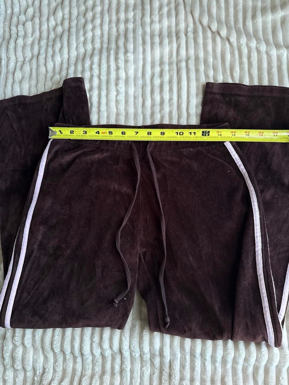 Vintage Y2K velour pink and brown sporty track pants - Picture 6 of 7